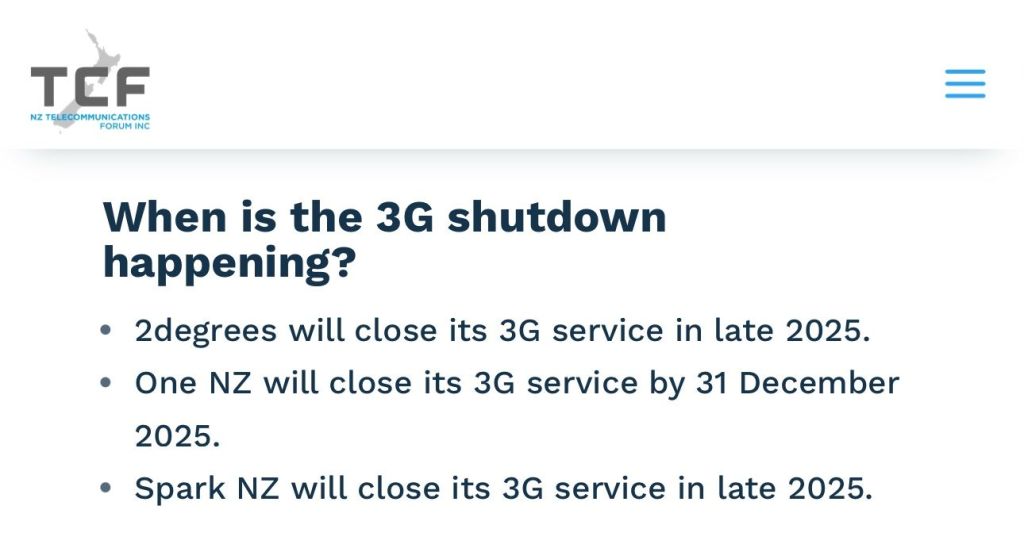 New Zealand 3G shutdown to affect lift emergency phones in&nbsp;2025
